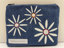 Load image into Gallery viewer, Denim Daisy Purse
