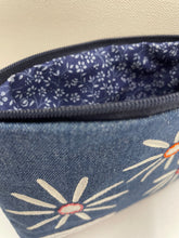 Load image into Gallery viewer, Denim Daisy Purse
